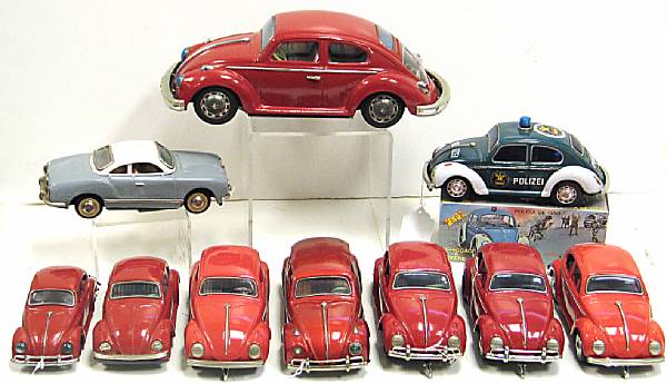 Appraisal: Volkswagen toy grouping Lot features lithographed Volkswagen s from Japan