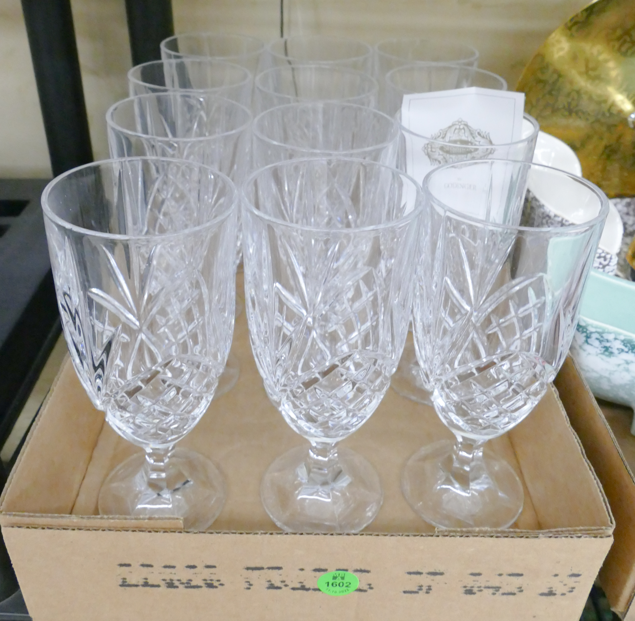 Appraisal: Set pc Godinger Crystal Glasses- ''