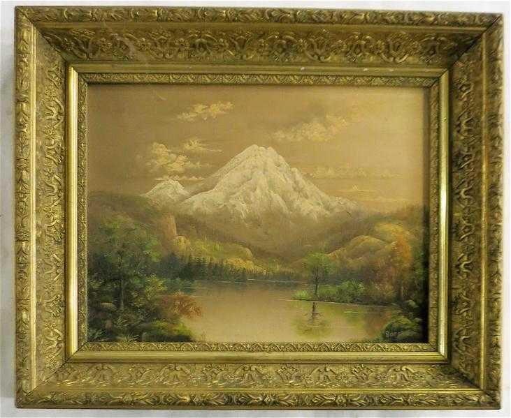 Appraisal: ELIZA R BARCHUS OIL ON CANVAS Oregon - Mount Hood