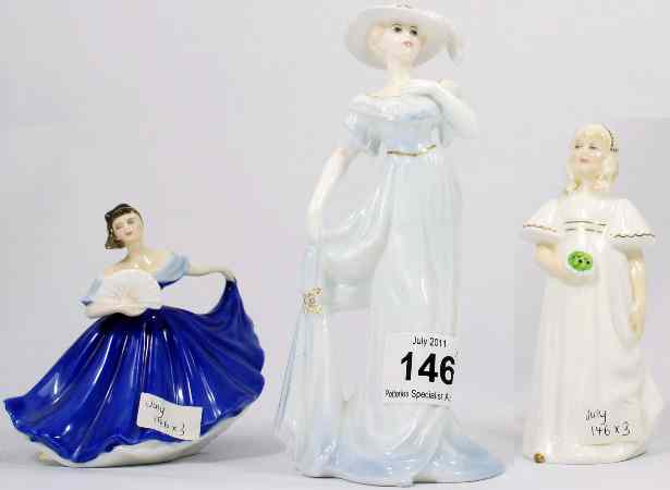 Appraisal: Royal Doulton Miniature Figure Elaine HN Bridesmaid HN seconds and