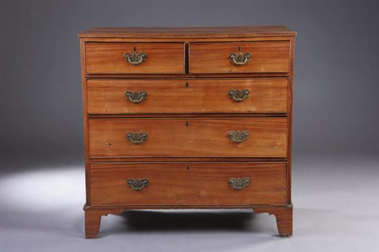 Appraisal: ENGLISH GEORGIAN CHEST OF DRAWERS late th early th century