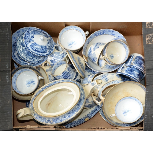 Appraisal: Miscellaneous blue and white pottery and porcelain to include an