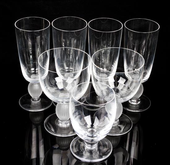 Appraisal: Sale Lot A Partial Set of Lalique Stemware second half