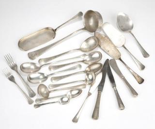 Appraisal: A German silver flatware service Circa Munich with maker's mark