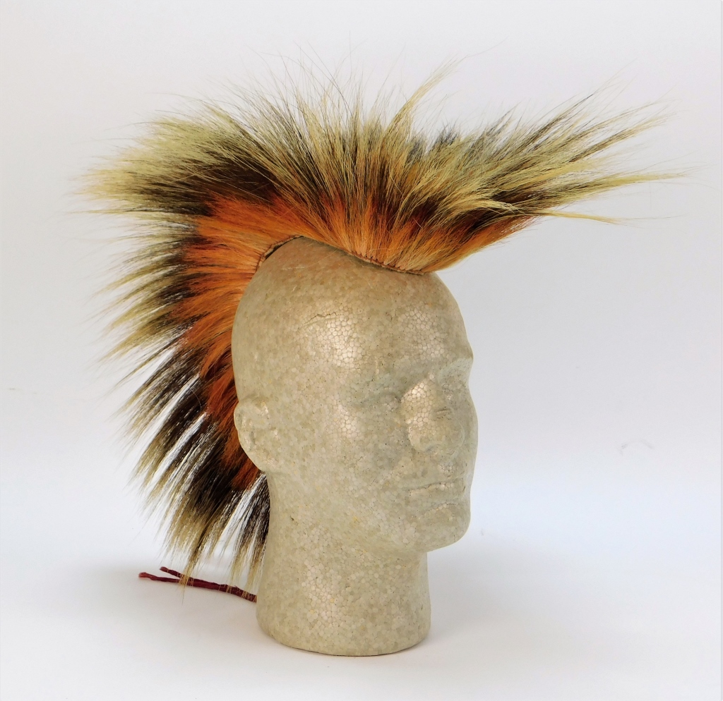 Appraisal: PLAINS INDIAN PORCUPINE HAIR ROACH HEADDRESS United States th CenturyHeaddress