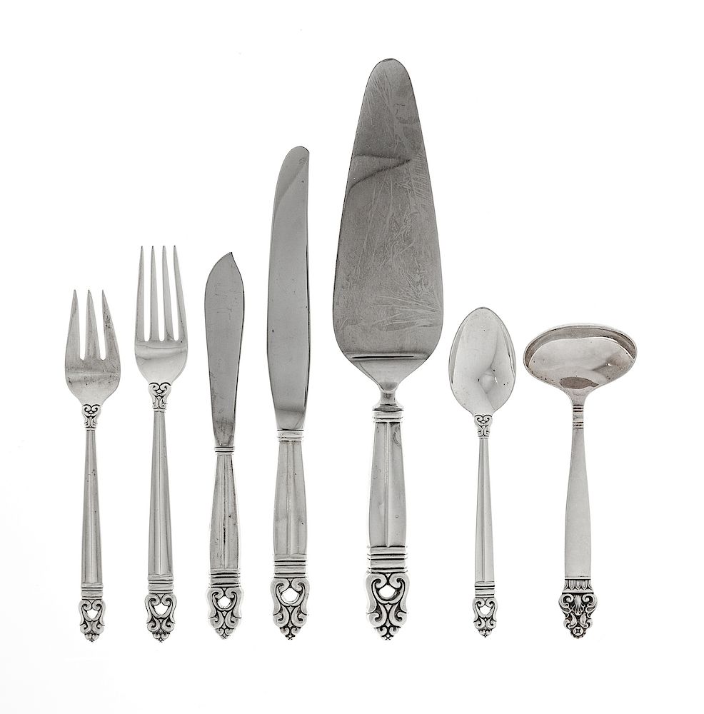 Appraisal: An American Silver Flatware Service An American Silver Flatware Service