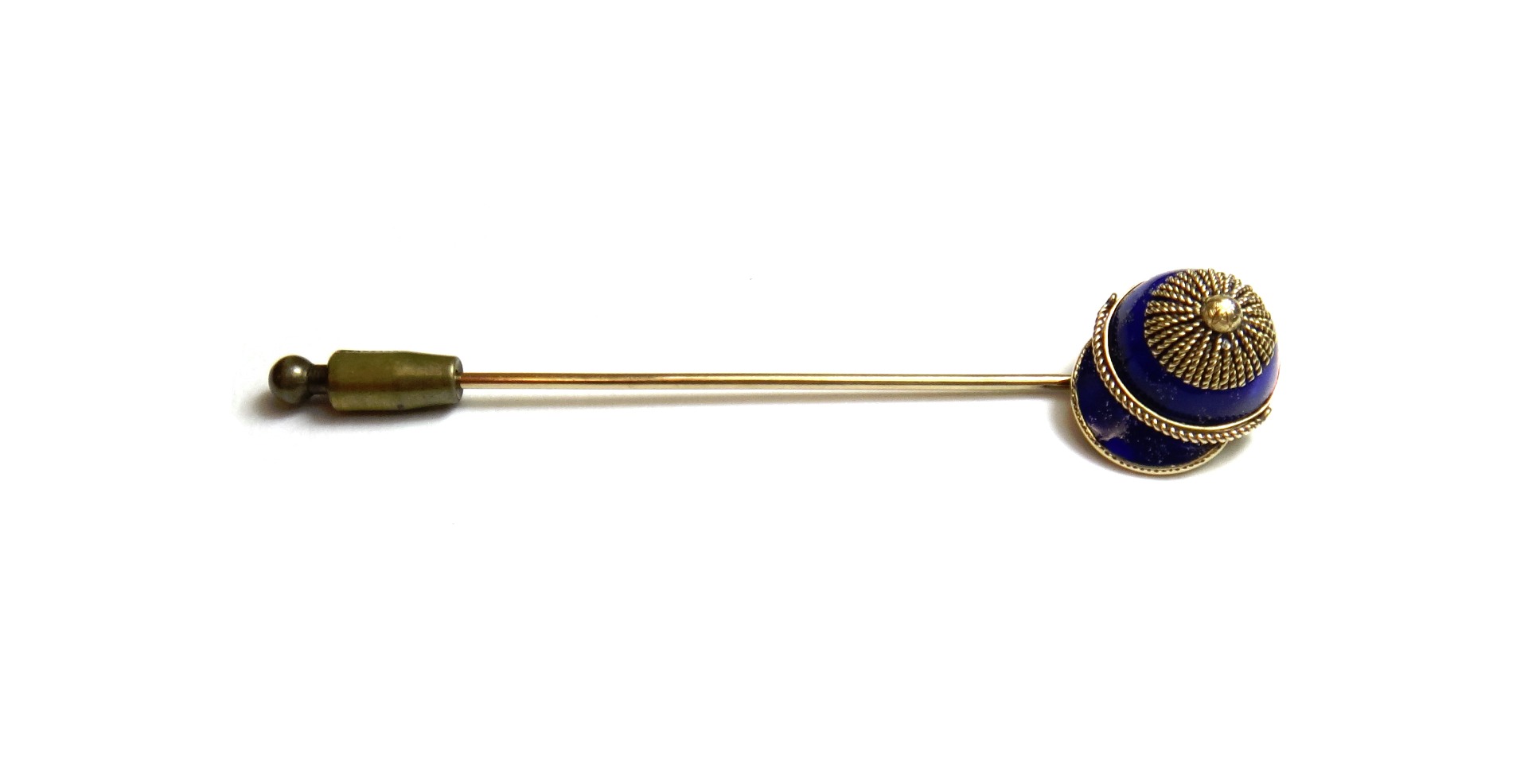 Appraisal: A late Victorian gold and blue enamelled simulating lapis lazuli