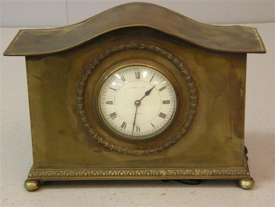 Appraisal: Liberty Co London brass mantel clock domed top a circular