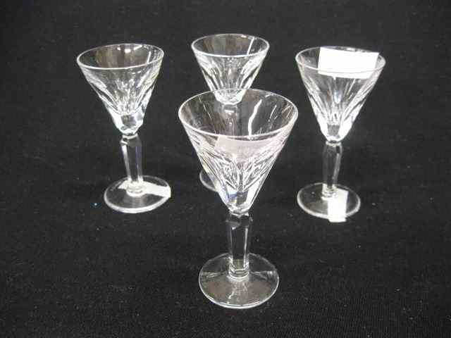 Appraisal: Waterford Cut Crystal Cordials signed '' excellent