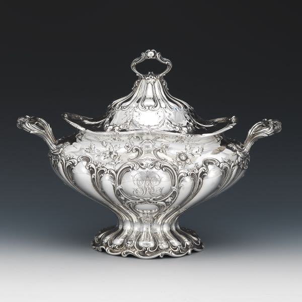 Appraisal: GORHAM CHANTILLY GRAND STERLING SOUP TUREEN x x Bears mark