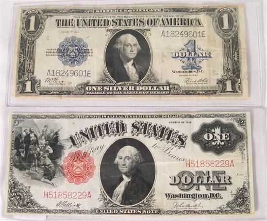 Appraisal: CURRENCY Two US Large Size Currency The first is a