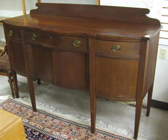 Appraisal: FEDERAL STYLE MAHOGANY SIDEBOARD American early th century having a