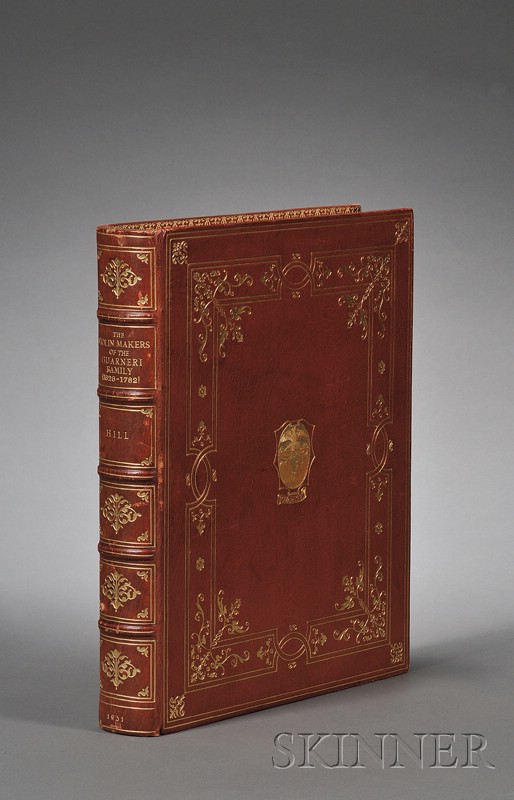 Appraisal: Decorative Binding Hill William Henry and Others The Violin-makers of