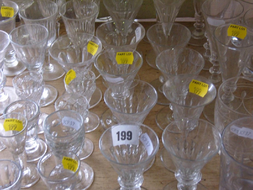 Appraisal: A collection of th century and other drinking glasses including