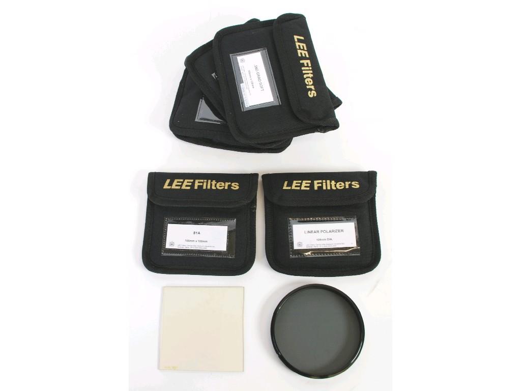 Appraisal: FIVE LEE FILTERS AND LINEAR POLARIZER EST -