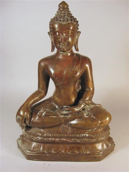 Appraisal: Thai bronze Buddha th century