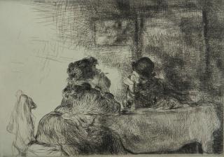 Appraisal: Edmund Blampied etching and drypoint Edmund Blampied English - -