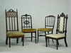 Appraisal: SIDE CHAIRS - Lot of four ornate Victorian side chairs