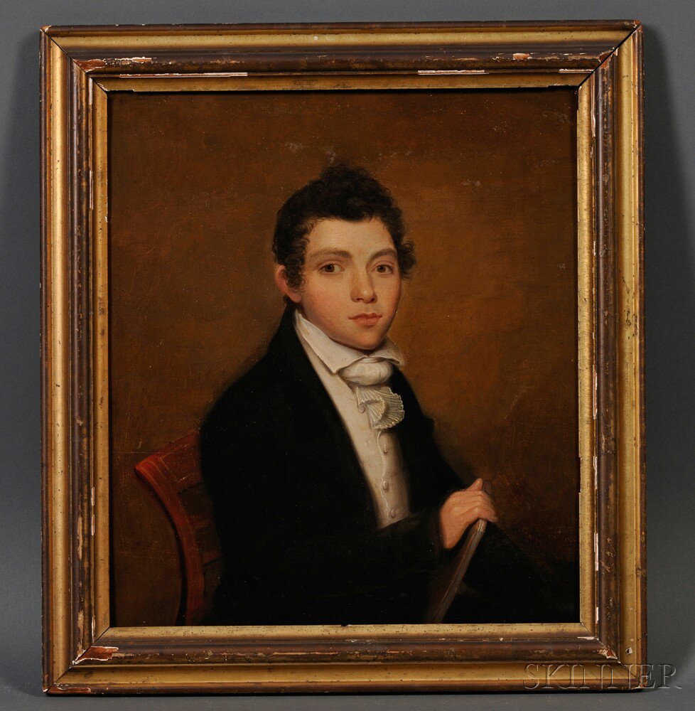 Appraisal: Attributed to Joseph Wood American - Portrait of a Young