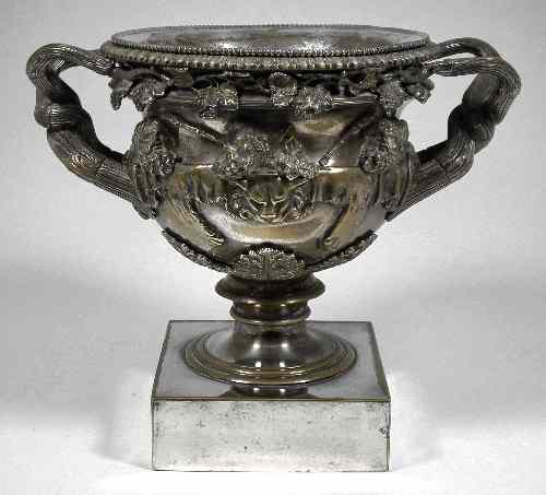 Appraisal: A th century plated copy of ''The Warwick Vase'' with