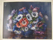 Appraisal: A watercolour signed 'Marion Broom' - titled 'Vase of Flowers'