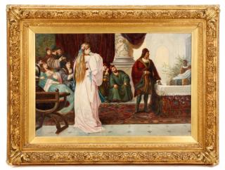 Appraisal: Attrib Wardleworth The Merchant of Venice Oil Attributed to Jack