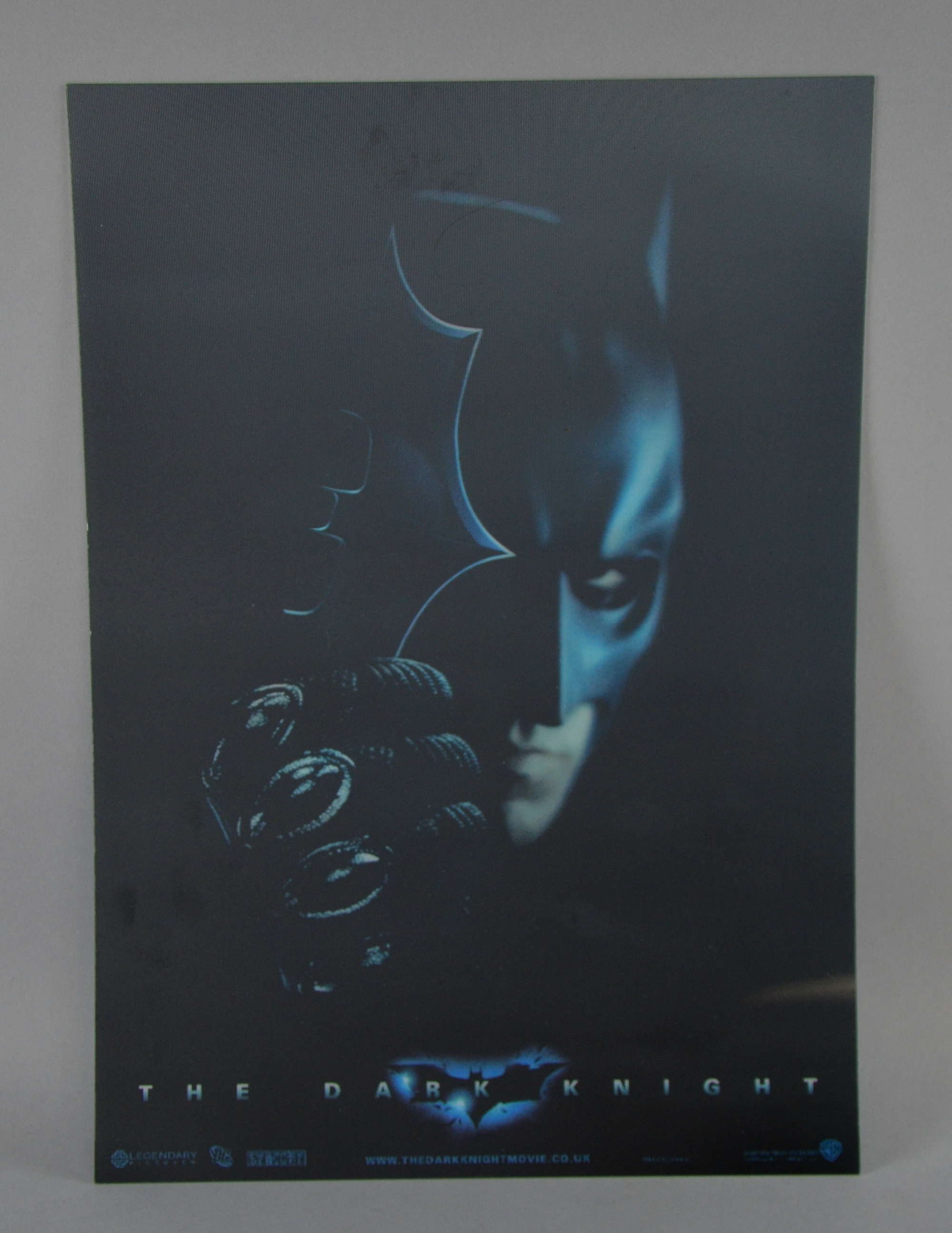 Appraisal: The Dark Knight British Lenticular poster Batman Harvey Dent Warner