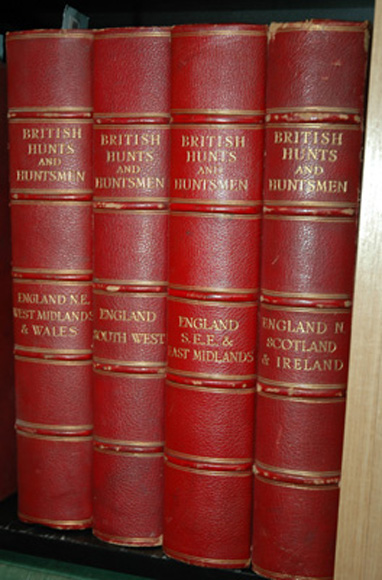 Appraisal: FOUR VOLUMES OF BRITISH HUNTS AND HUNTSMEN PUBLISHED BY THE