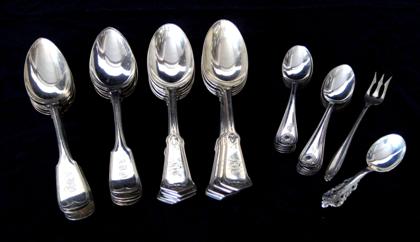 Appraisal: Collection of sliver spoons th and th centruy