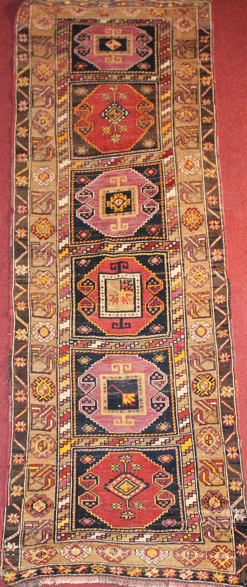 Appraisal: OUSHAK RUG approx ' '' x ' retail tag Provenance