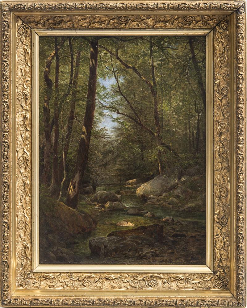 Appraisal: FRANK ANDERSON - A CATSKILL CREEK Oil on canvas signed