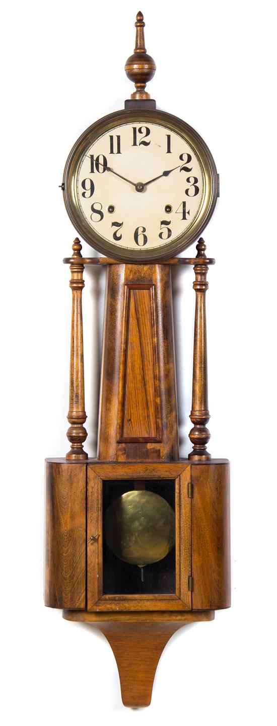 Appraisal: Sale Lot A An American Oak Banjo Clock the e