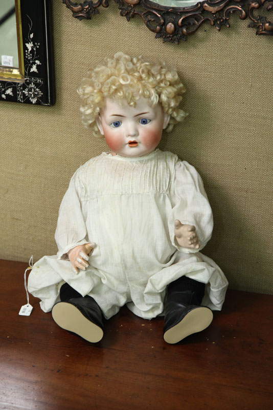 Appraisal: BISQUE HEAD DOLL Bahr Proschild toddler with blue sleep eyes