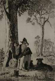 Appraisal: Lionel Lindsay - His Only Pair The Pannikin of Flour