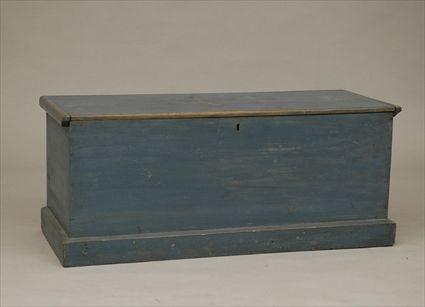 Appraisal: American Blue-Painted Blanket Chest