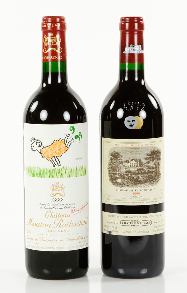 Appraisal: - Bottles Rothschild Lot of bottles of Rothschild one bottles