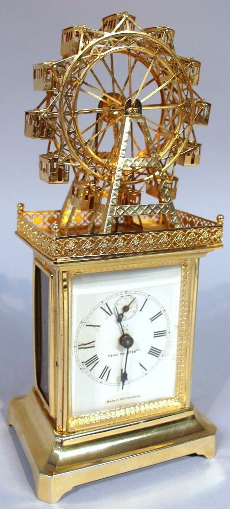 Appraisal: A thC Wurttemberg Ferris wheel carriage clock surmounted by a