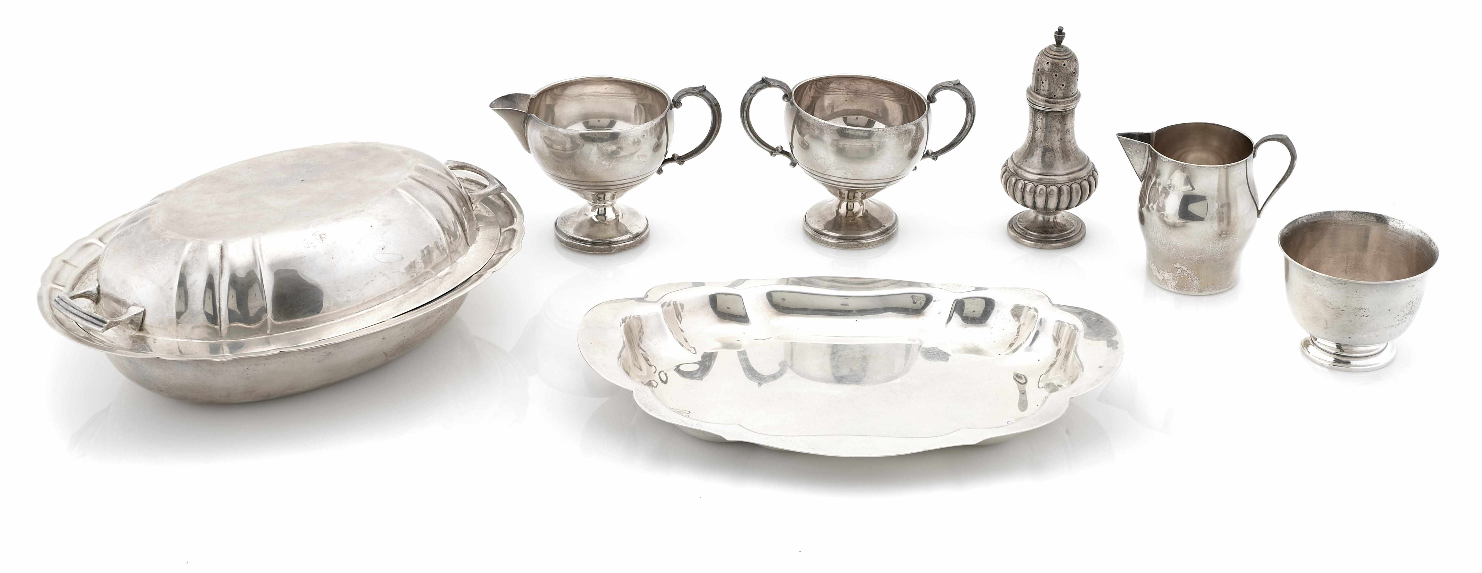 Appraisal: An assembled group of American sterling silver hollowware th century