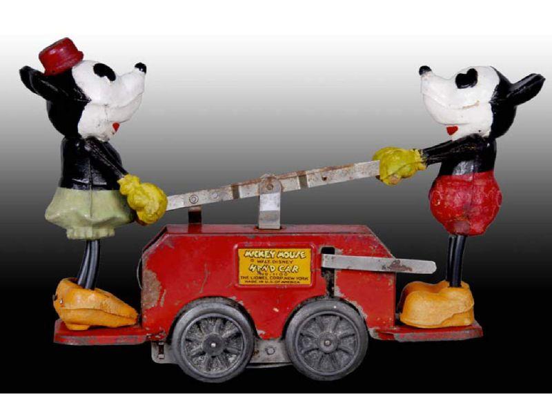 Appraisal: Lionel Walt Disney Mickey Minnie Mouse Hand Car Description Minnie