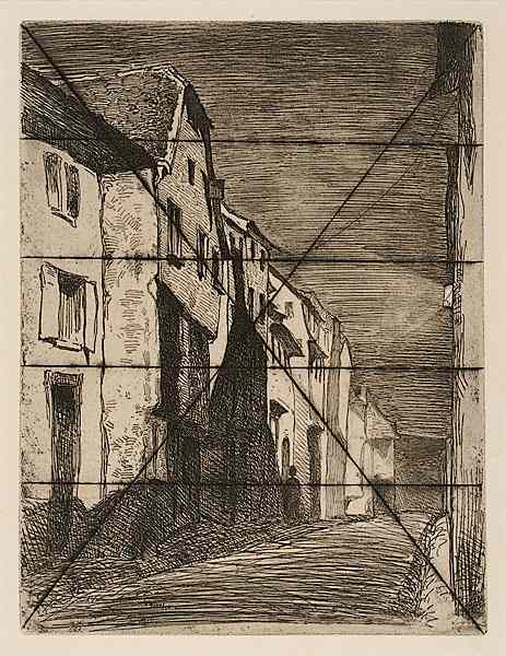 Appraisal: Street of Saverne Cancelled Plate by James Abbot McNeill Whistler