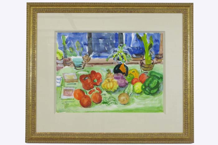 Appraisal: NELL BASS WALDEN BLAINE WATERCOLOR ON PAPER New York N