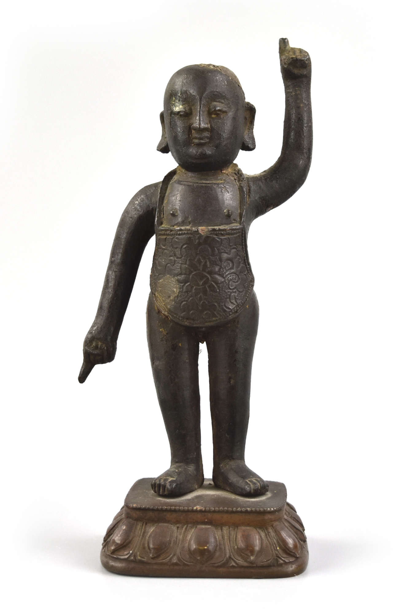 Appraisal: A Chinese Ming Dynasty bronze figure standing in alidhasana on