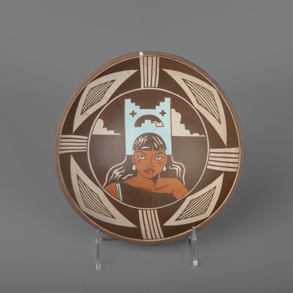 Appraisal: DIEGO ROMERO 'PUEBLO MAIDEN' BOWL Diego Romero Cochiti th st