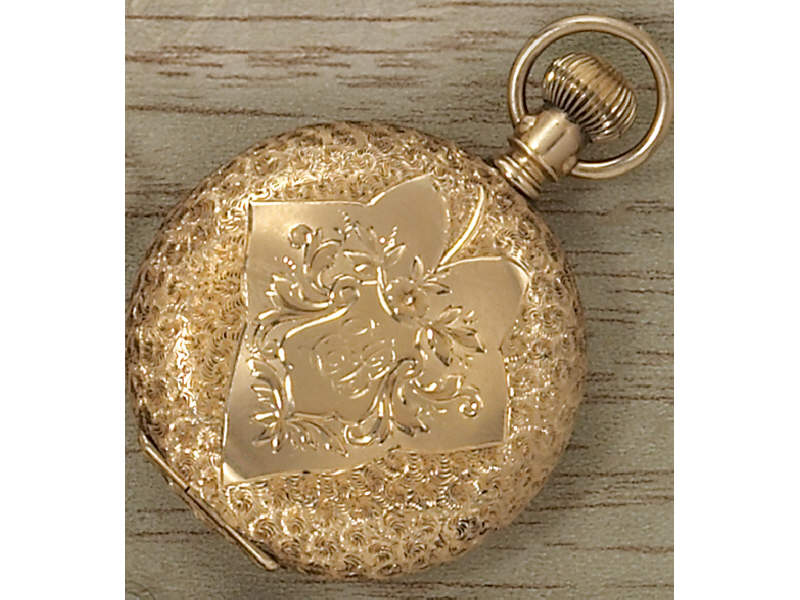 Appraisal: HUNTERS CASE POCKET WATCH K yellow gold Elgin watch Engraved