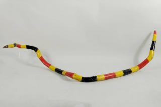 Appraisal: Georgia Southern Carved Painted Folk Art Snake Southern folk art