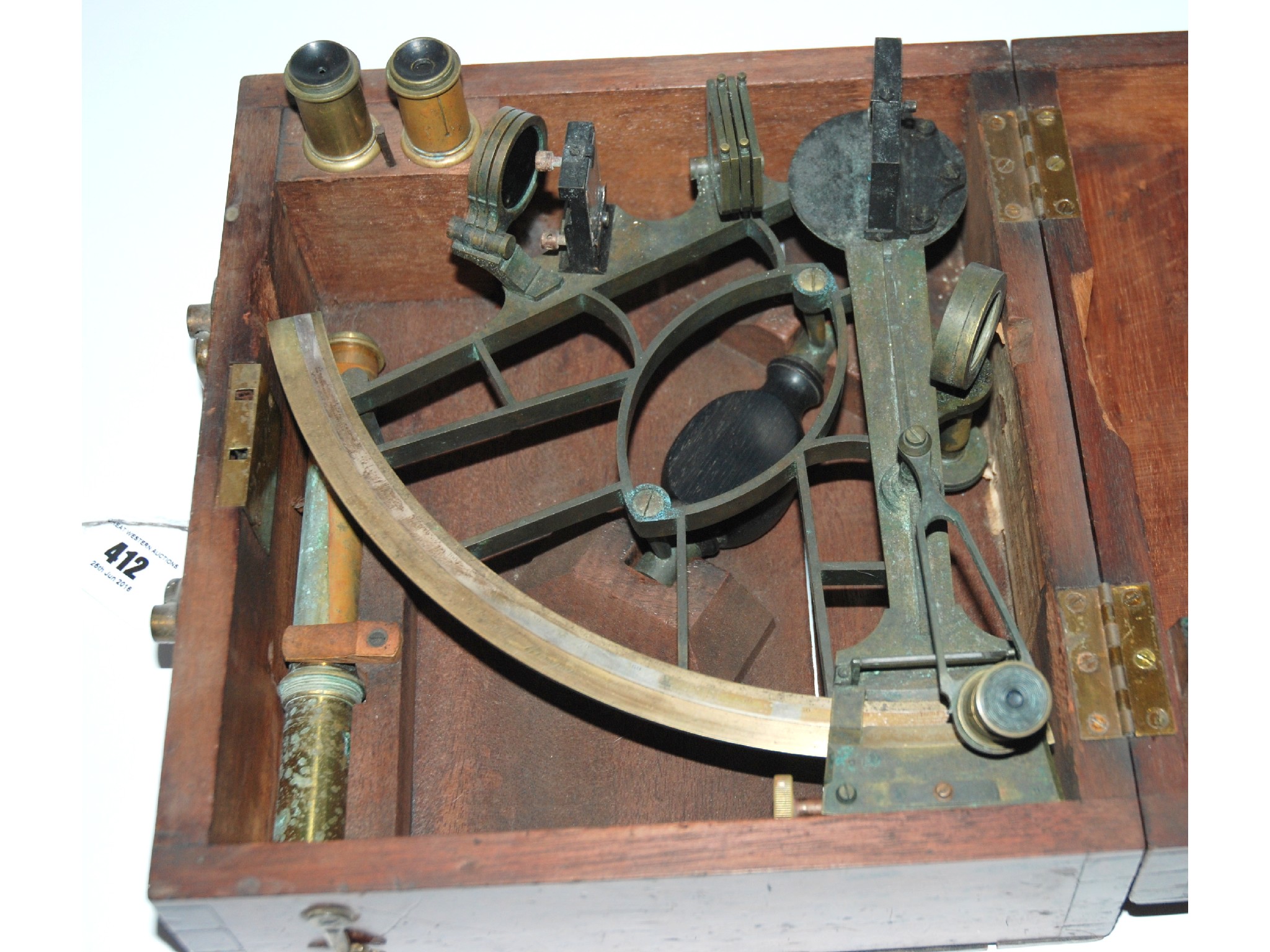 Appraisal: A cased sextant by Dobbie of Glasgow