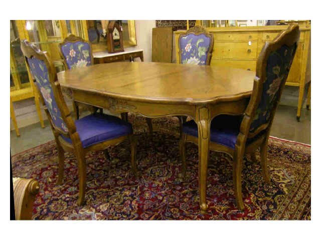 Appraisal: Thomasville country French oak dining room group including oval leg