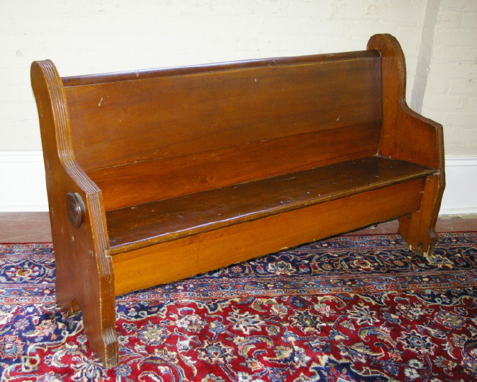 Appraisal: American Eastlake Victorian Chestnut Church Pew fourth quarter th century