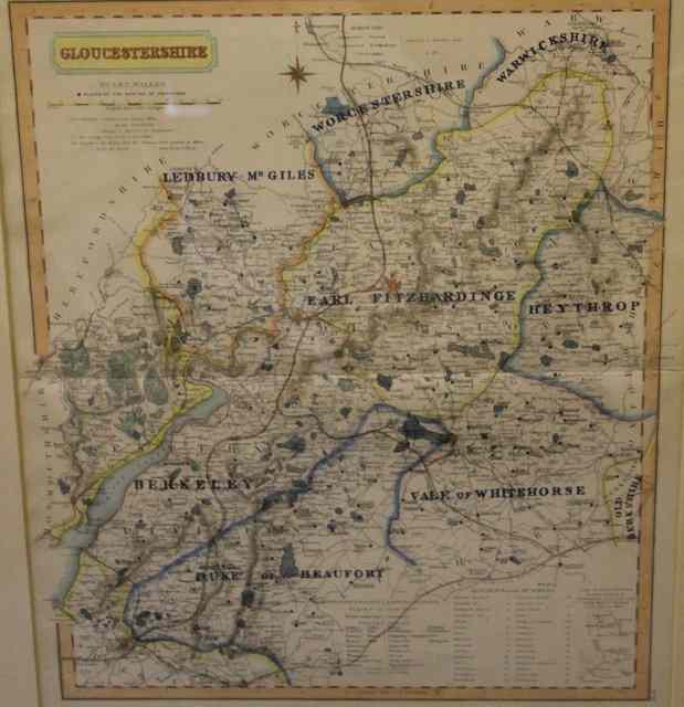 Appraisal: J C Walker TH Century A map of Gloucestershire showing