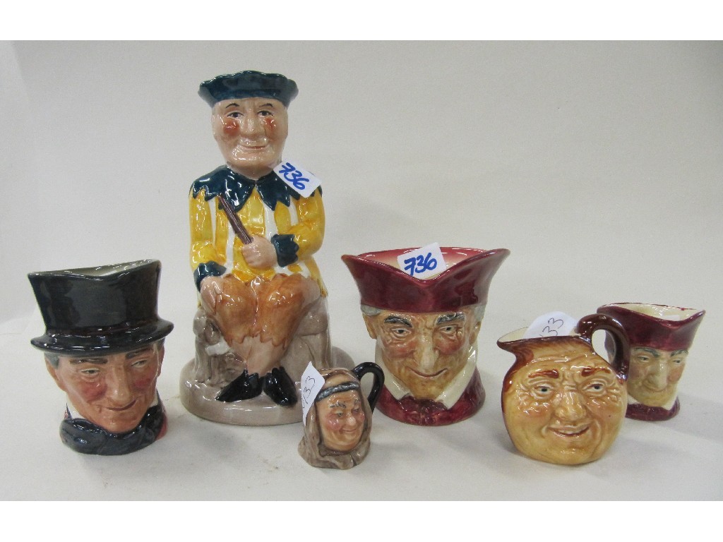 Appraisal: Miniature John Barleycorn jug other character jugs and toby jug